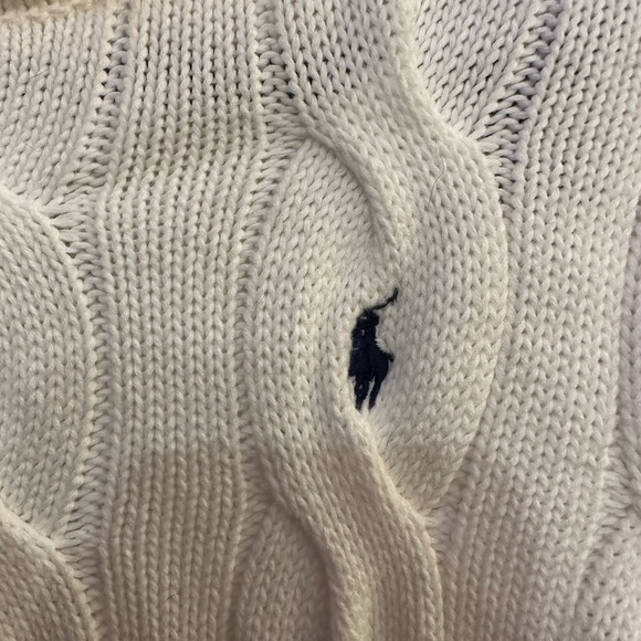 Polo Ralph Lauren Cable Knit Sweater Roll Neck Size S - Picture 3 of 5